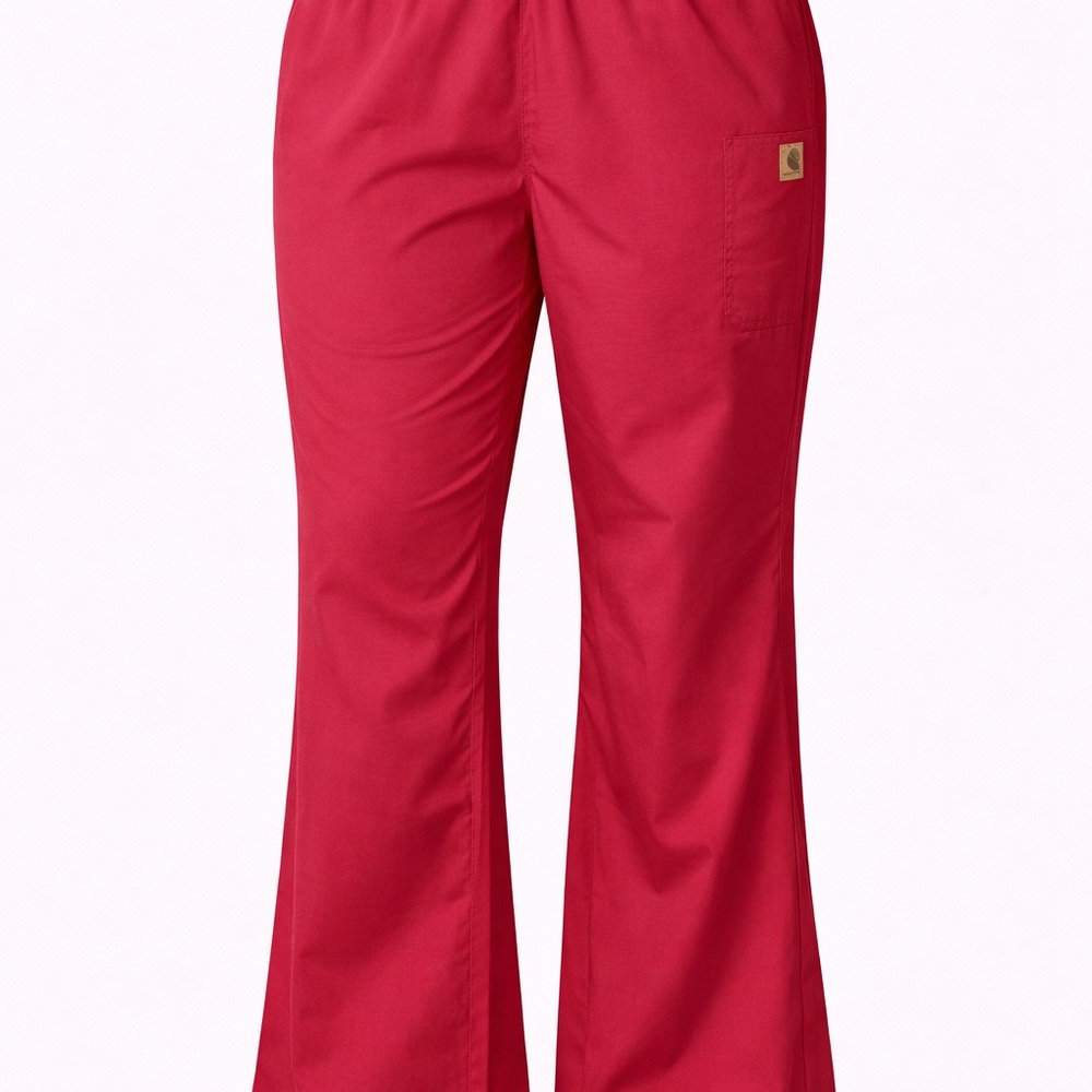 Vibrant maroon Carhartt Flared Trousers